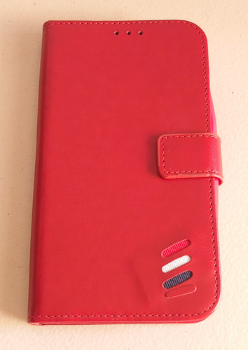 Funda Protector De Celular Rojo Sintético 15.5 Cm Altura Rojo Lisa