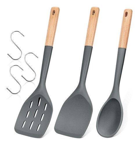 Conjunto De 3 Espátulas De Silicona, Juego De Utensilios De