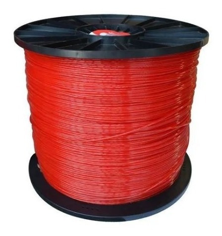 Nylon Desmalezador Carrete: 3.3mm, Quadro,5lb, Rojo.