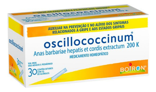 Oscillococcinum 30 Tubos 1g De Glóbulos - Boiron