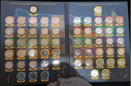 Colección De 57 Monedas Por Unión De Los Usa, De 1999 A 2009