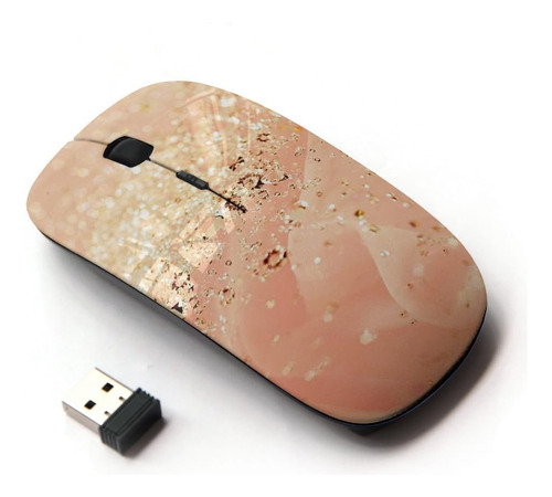 Kawaiimouse [mouse Inalámbrico Óptico 2.4g] Bling De Rosa Co