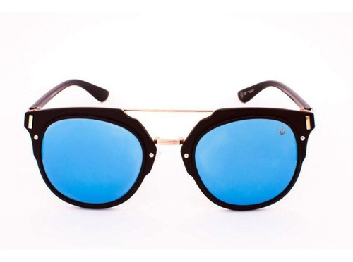 Óculos De Sol Drop Me Las Retro Acetato Preto Fosco Lente