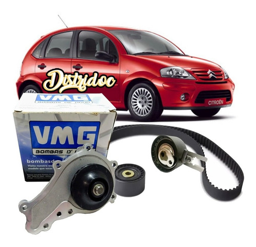 Kit Distribucion Citroen C3 Peugeot 206 Diesel Gates C/bomba