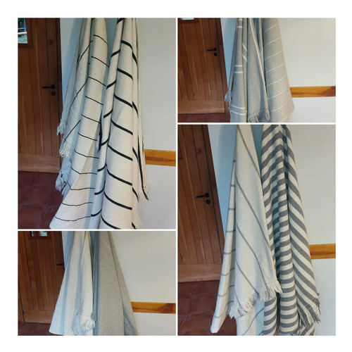 Imagen 6 de 9 de Pie De Cama Rusticos , Telar.lisos Y Rayados 60 Cm X190