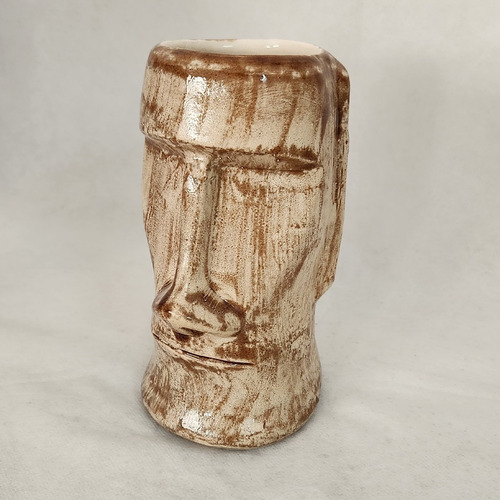 Imagen 3 de 3 de Taza De Cerámica Moai Tiki