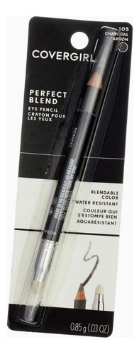 Lápiz Delineador Para Ojos Covergirl Perfect Blend Point Plu Color 105 charcoal Efecto Mate