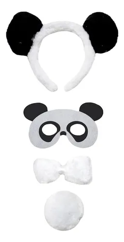 Petitebella Combinado Animal Diadema Máscara Bowtie Tail 4pc