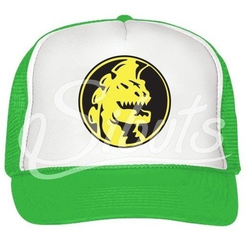 Gorra Tipo Trucker Ajustable Para Adulto Power Ranger Verde