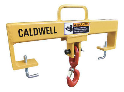 Caldwell 10s-2-20 Forklift Beam,swivel Hook,cap 4000 Lb. Ggw