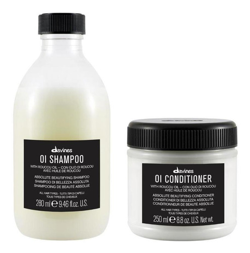 Kit Oi Davines (shampoo + Condicionador)