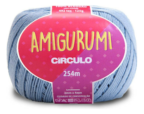 Linha Fio Amigurumi Círculo 254m 100% Algodão - Trico Croche Cor AQUÁRIO 2927