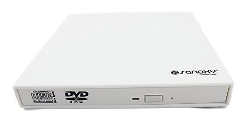 Quemador Dvd/cd Externo Slim Usb 2.0  Sanoxy , Blanco.