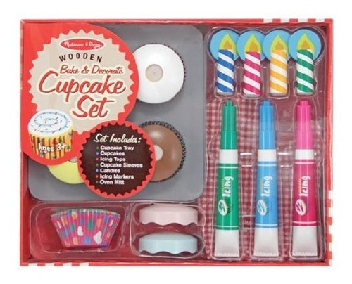 Set Cupcakes De Madera Melissa & Doug