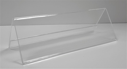 Plp Personificador Acrílico 3mm 21.5x7.5 Cm 15 Pzas.