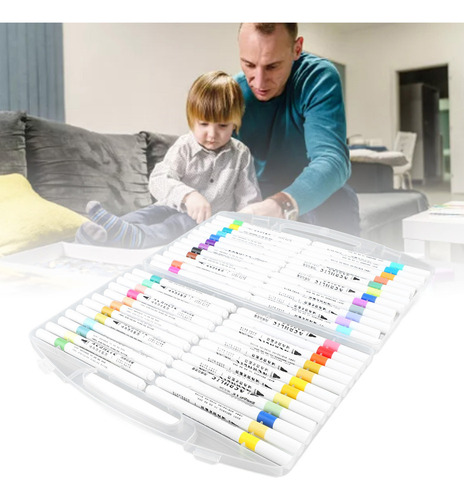 * Kit De Dibujo Marcador Plumon Aceite Acrilico De 48