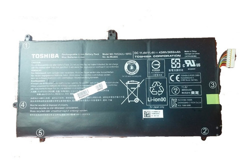 Original Batería Toshiba Pa5242u 1brs Radius 12 P20w-c