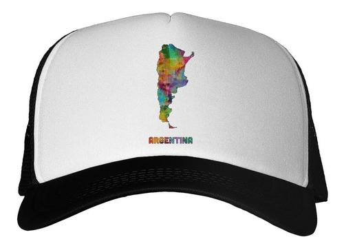 Gorra Argentina Cultura Mapa Watercolor