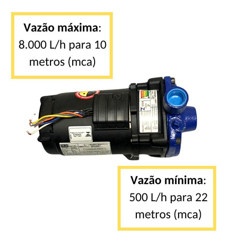 Bomba Centrífuga Ksb Hydrobloc C500n 0,5 Cv Trif. 220/380v