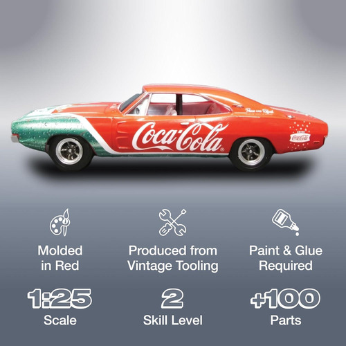 Maqueta Auto Mpc Dodge Charger Rt Coca Cola 1:25
