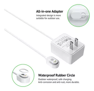 Ayotu - Cable De Carga Magnético De 5 M Compatible Con Arlo