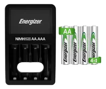 Comprar Cargador Pilas Baterías Energizer + 4 Pilas Recargables Aa