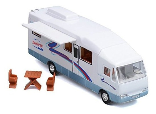 Haptime 76 Cool Mini Motorhome Toy Diecast Tireback Vehiculo