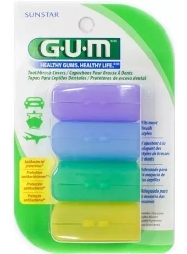 Gum Tapas Protectoras Para Cepillos Dentales X4 Unidades