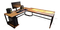 Comprar Mueble Mostrador Industrial Hierro Y Madera A Medida Cuo
