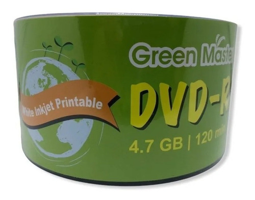 Dvd-r Printable Green Master 50 Piezas.
