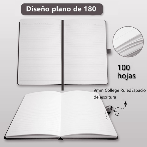 Bloc De Notas A5 Para Encuadernar Y Notas Adhesivas, 10 Unid
