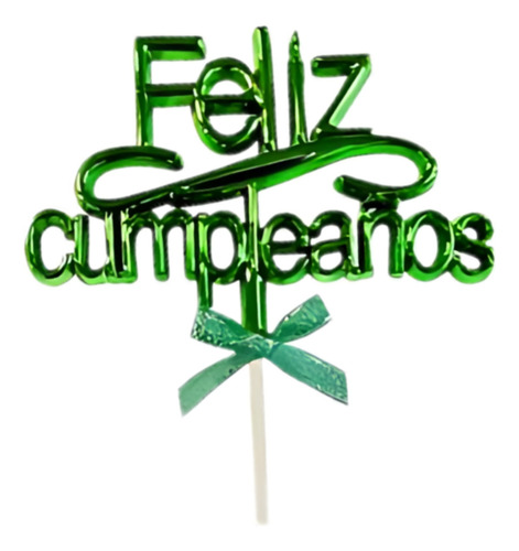 Adorno Pinche Feliz Cumpleaños Party Time X1u Feliz Cumpleaños Verde