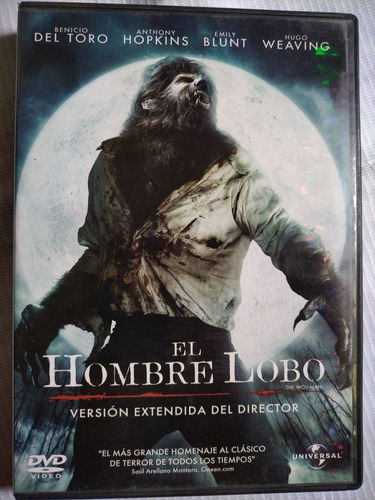 El Hombre Lobo 2010 Benicio Del Toro Pelicula Dvd (Usado)