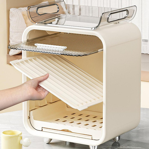 Estante De Almacenamiento De Biberones Con Beige Alto