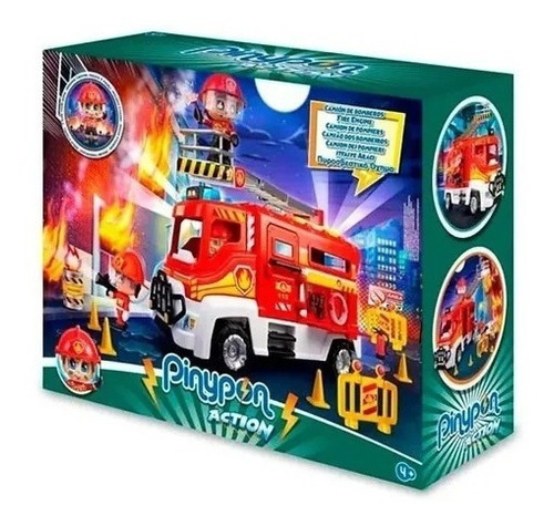 Pinypon Action Camion Bomberos Con Figura Y Accesorios Origi