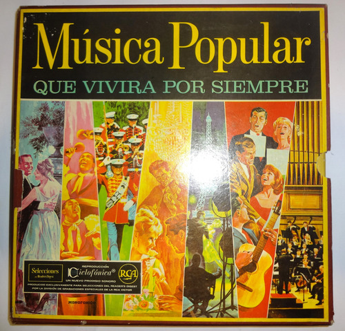 Música Popular Que Vivirá Por Siempre Estuche Con 10 Discos