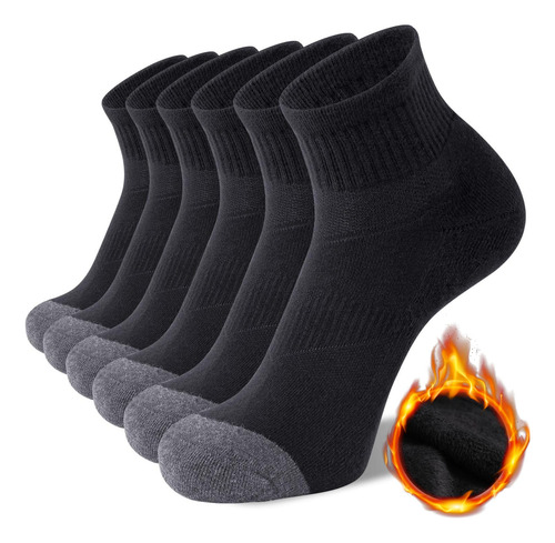 6 Pares Calcetines Deportivos Antideslizantes Largos Algodón