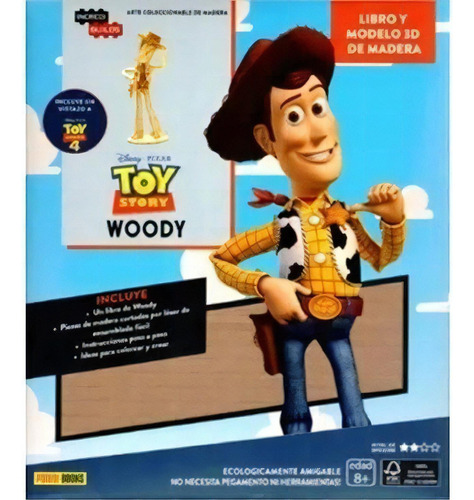 Incredibuilds: Woddy- Toy Story - Joshua Sky, De Joshua Sky. Editorial Panini Books Argentina En Español