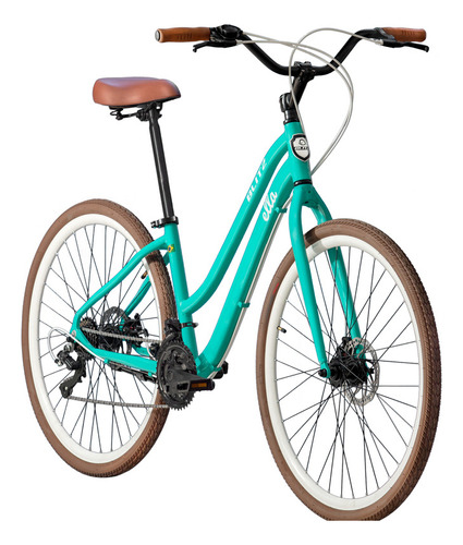 Bicicleta 29 Blitz Ella Alum Shimano 21v Freio Disco Cor Azul Tamanho do quadro 17