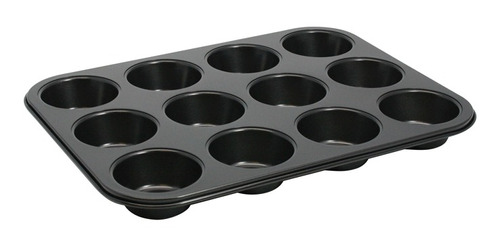 Moldes  Muffins 12 Espacios Acero Carbono  Winco Amf-12ns