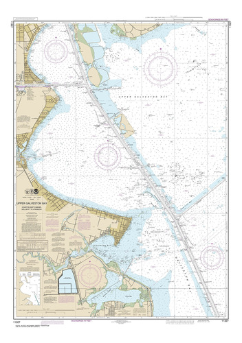 Noaa Tabla 11327 Superior Galveston Bay-houston Barco Pt X