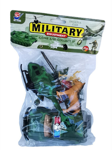 Set De Combate /soldados /camioneta/helicoptero /perro