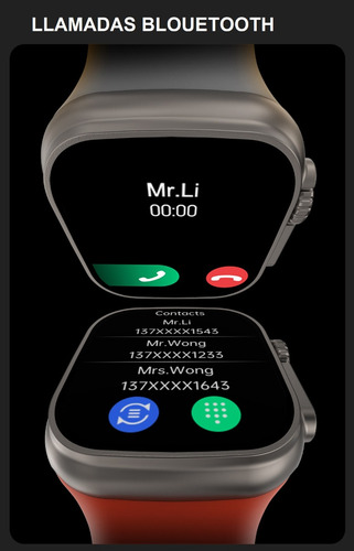 Reloj Smartwatch Inteligente Dt8 Ultra Con Llamadas Negro