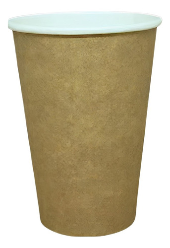 500un Copo papel biodegradável térmico água café 200ml Kraft