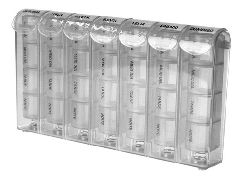 Porta Comprimido Pilulas Semanal 28 Compartimentos Incoterm