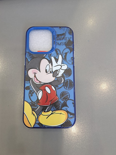 Protector De Silicón De Mickey Mouse Para iPhone 15 Pro Max