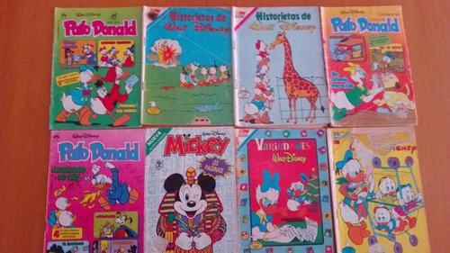 Revistas Disney Mickey Y Donald Vintage México 80s 8 Piezas 