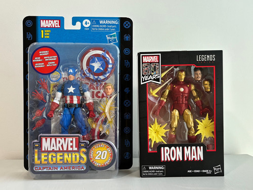 Iron Man Capitan América 80 Y 20 Aniversario Marvel Legends