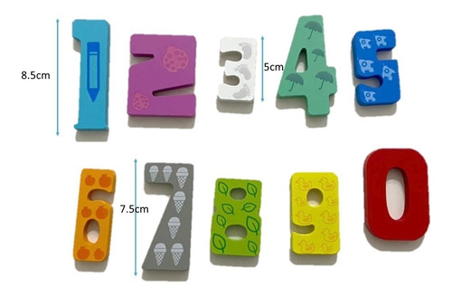 Set 3 Rompecabezas De Madera Comida Frutas Y Numeros 37 Pzs