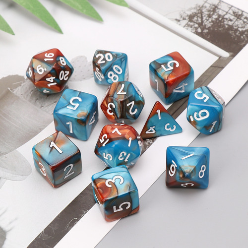 (5 #mold) D4 D6 D8 D10 D12 D20 Caras Para Juego De Rol Dnd D